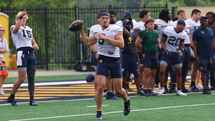 West Virginia University quarterback Max Brown