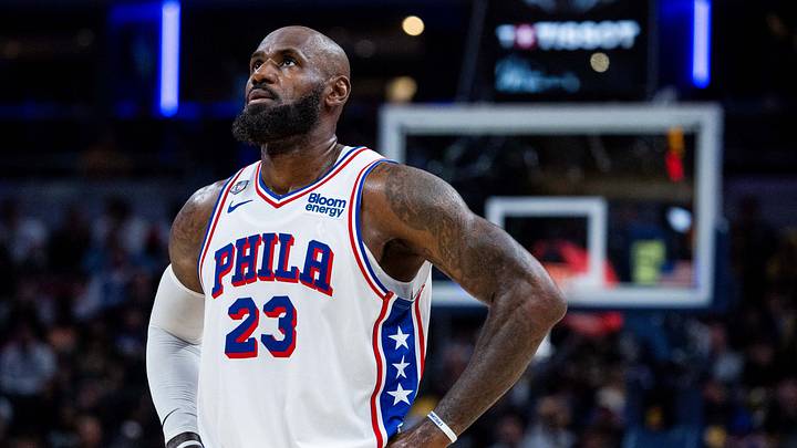 Oct 28, 2026; Indianapolis, Indiana, USA;  Philadelphia 76ers forward LeBron James (23) in the first half against the Indiana Pacers at Gainbridge Fieldhouse.  Mandatory Credit: Trevor Ruszkowski-Imagn Images