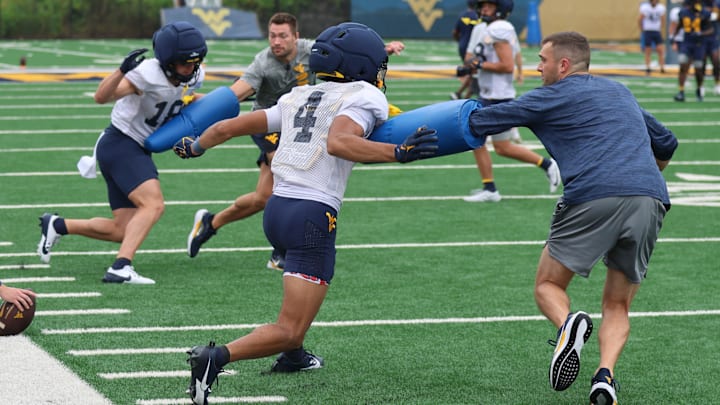 West Virginia University receiver Cam Vaughn