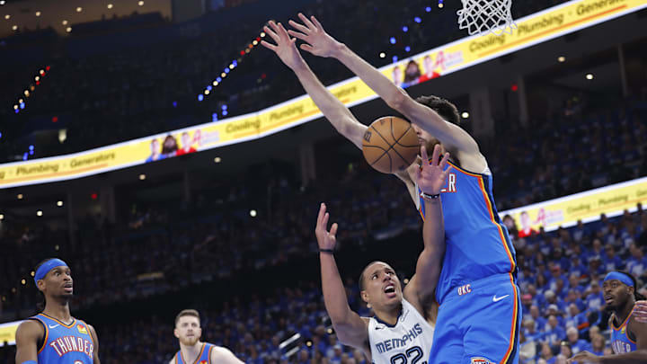 Chet Holmgren and the Thunder have had their way against the Grizzlies in their first-round playoff series.