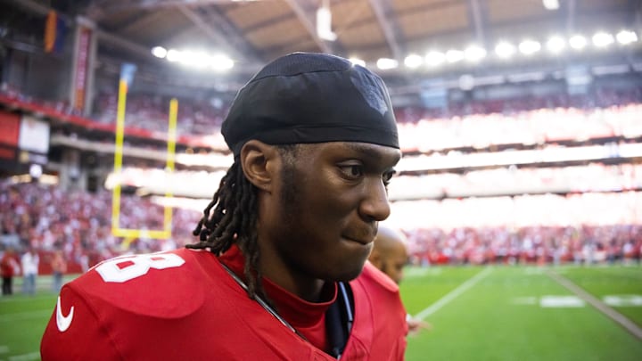 Arizona Cardinals wide receiver Marvin Harrison Jr. against the San Francisco 49ers at State Farm Stadium.
