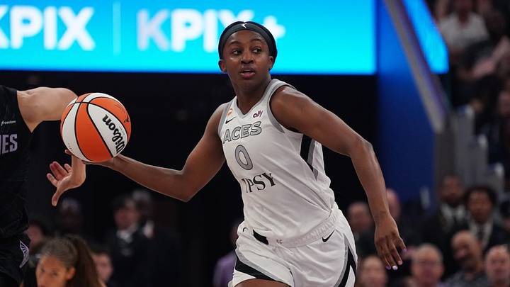 Las Vegas Aces guard Jackie Young is a solid prop target on Friday night. Las Vegas Aces guard Jackie Young is a solid prop target on Friday night.