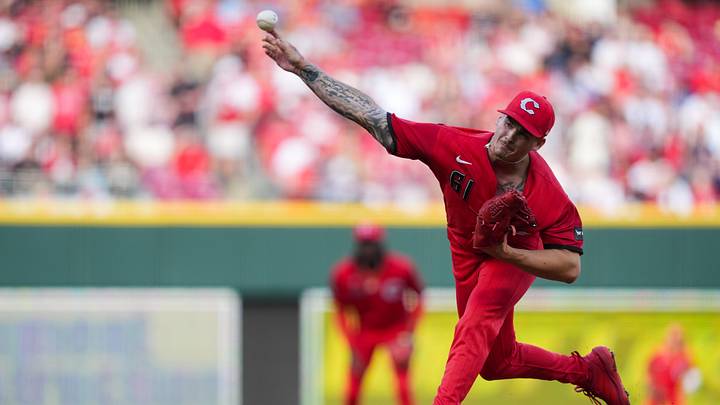 May 23, 2026; Cincinnati, Ohio, USA; Cincinnati Reds pitcher Chase Petty (61) throws against the St. Louis Cardinals in the first inning at Great American Ball Park. Mandatory Credit: Aaron Doster-Imagn Images May 23, 2026; Cincinnati, Ohio, USA; Cincinnati Reds pitcher Chase Petty (61) throws against the St. Louis Cardinals in the first inning at Great American Ball Park. Mandatory Credit: Aaron Doster-Imagn Images
