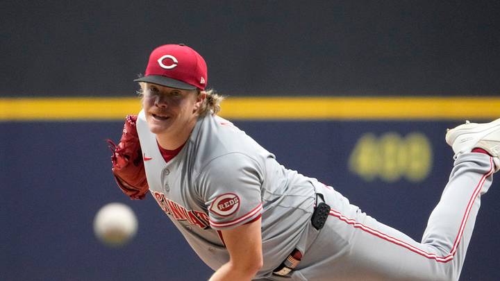 Sep 11, 2026; Milwaukee, Wisconsin, USA; Cincinnati Reds pitcher Andrew Abbott (41) delivers a pitch against Milwaukee Brewers in the first inning at American Family Field. Mandatory Credit: Michael McLoone-Imagn Images Sep 11, 2026; Milwaukee, Wisconsin, USA; Cincinnati Reds pitcher Andrew Abbott (41) delivers a pitch against Milwaukee Brewers in the first inning at American Family Field. Mandatory Credit: Michael McLoone-Imagn Images