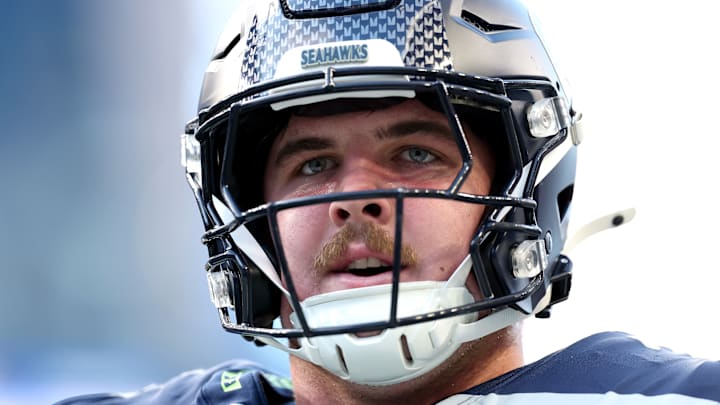 Grey Zabel of the Seattle Seahawks