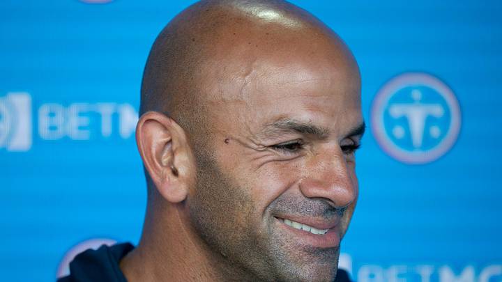 Tennessee Titans Coach Robert Saleh addresses the media on the second day of training camp practice at Vanderbilt Health Football Center Friday, July 30, 2026.