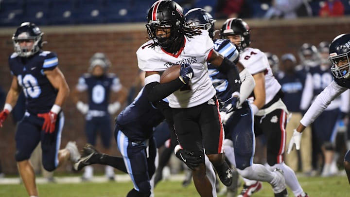 Boiling Springs played Dorman in high school football at Dorman High School on Nov. 15, 2024. Boiling Springs's Jeremiah Favorite (1) with the ball. Boiling Springs played Dorman in high school football at Dorman High School on Nov. 15, 2024. Boiling Springs's Jeremiah Favorite (1) with the ball.