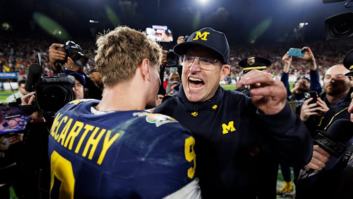 J.J. McCarthy, Jim Harbaugh, Michigan football