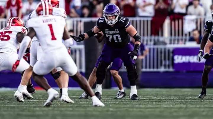 Cooper Lovelace only allowed one sack for Northwestern in 2024.