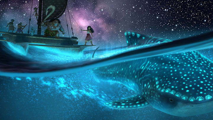 THE OCEAN CALLS -- Walt Disney Animation Studios’ epic, all-new animated musical “Moana 2” takes audiences on an expansive new voyage with Moana, Maui and a brand-new crew of unlikely seafarers. The follow-up to 2016’s Oscar®-nominated film opens in theaters on Nov. 27, 2024. © 2024 Disney. All Rights Reserved.
