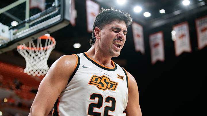 Oklahoma State Cowboys forward Parsa Fallah.