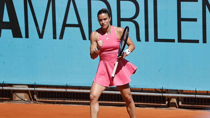 Maria Sakkari defeated Jasmine Paolini in straight sets at the Madrid Open.
