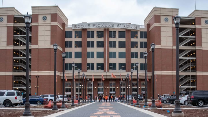 Sep 8, 2018; Stillwater, OK, USA; A view of outside Boone Pickens Stadium before the game against the South Alabama Jaguars at Boone Pickens Stadium. Mandatory Credit: Rob Ferguson-USA TODAY Sports