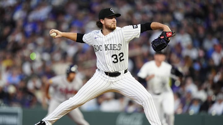 Colorado Rockies relief pitcher Chase Dollander.