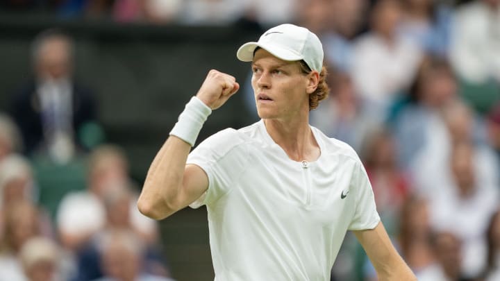 Jannik Sinner met up with Salma Hayek at a Gucci event. Jannik Sinner met up with Salma Hayek at a Gucci event.