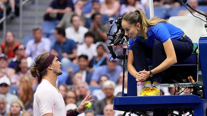 Germany's Alexander Zverev argues with Chair Umpire Marijana Veljovic during his men's singles final against Ben Shelton of the U.S. IMAGN IMAGES via Reuters/Robert Deutsch Germany's Alexander Zverev argues with Chair Umpire Marijana Veljovic during his men's singles final against Ben Shelton of the U.S. IMAGN IMAGES via Reuters/Robert Deutsch