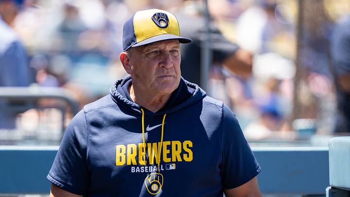 Aug 16, 2026; Los Angeles, California, USA; Milwaukee Brewers manager Pat Murphy (00) during a game against the Los Angeles Dodgers at Dodger Stadium. Mandatory Credit: Jon Endow-Imagn Images Aug 16, 2026; Los Angeles, California, USA; Milwaukee Brewers manager Pat Murphy (00) during a game against the Los Angeles Dodgers at Dodger Stadium. Mandatory Credit: Jon Endow-Imagn Images