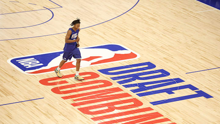 Tre Johnson at the 2025 NBA Draft Combine