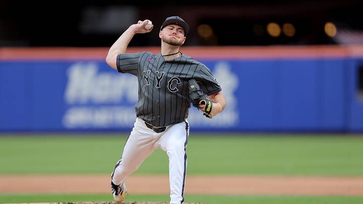 May 30, 2026; New York City, New York, USA; New York Mets starting pitcher Christian Scott (45) pitches against the Miami Marlins during the third inning at Citi Field. Mandatory Credit: Brad Penner-Imagn Images May 30, 2026; New York City, New York, USA; New York Mets starting pitcher Christian Scott (45) pitches against the Miami Marlins during the third inning at Citi Field. Mandatory Credit: Brad Penner-Imagn Images