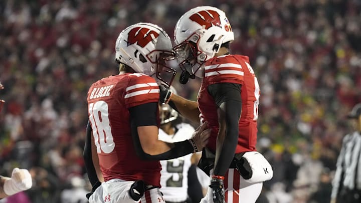Will Pauling (right) joined Braedyn Locke in the transfer portal, departing from the Wisconsin football team. Will Pauling (right) joined Braedyn Locke in the transfer portal, departing from the Wisconsin football team.