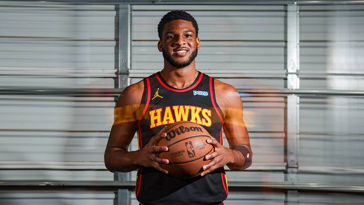 Sep 28, 2026; Atlanta, GA, USA; Atlanta Hawks forward Zuby Ejiofor (20) poses for a photo at media day. Mandatory Credit: Brett Davis-Imagn Images Sep 28, 2026; Atlanta, GA, USA; Atlanta Hawks forward Zuby Ejiofor (20) poses for a photo at media day. Mandatory Credit: Brett Davis-Imagn Images
