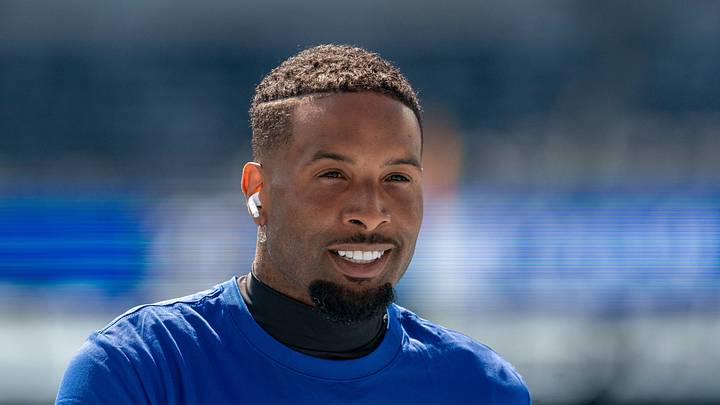 New York Giants wide receiver Odell Beckham Jr. (3) warms up before a preseason opening game between the New York Giants and Minnesota Vikings on Saturday, Aug. 15, 2026, at MetLife Stadium in East Rutherford, NJ. New York Giants wide receiver Odell Beckham Jr. (3) warms up before a preseason opening game between the New York Giants and Minnesota Vikings on Saturday, Aug. 15, 2026, at MetLife Stadium in East Rutherford, NJ.