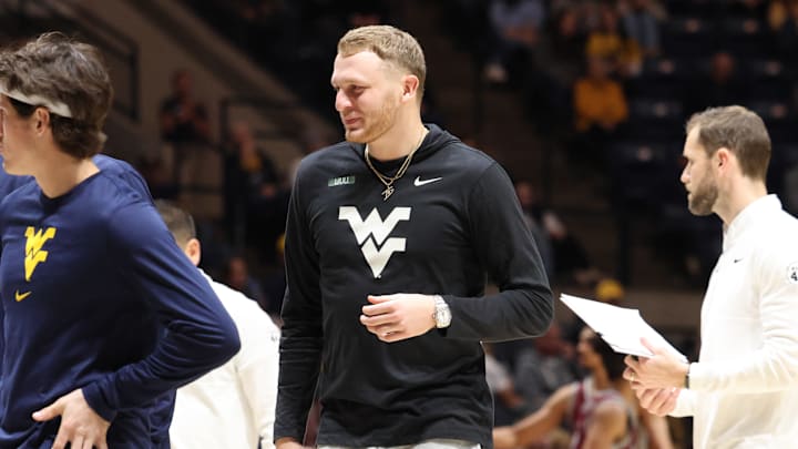 West Virginia University forward Tucker DeVries