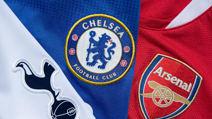 The Chelsea, Arsenal and Tottenham Hotspur Club Crests