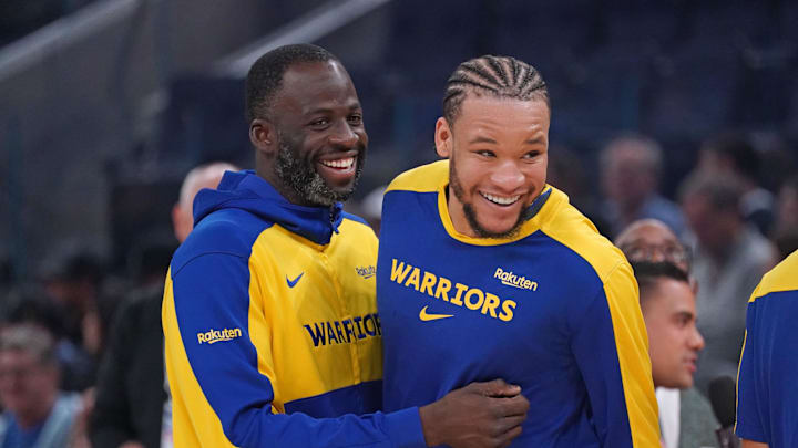 Draymond Green and Kevin Knox