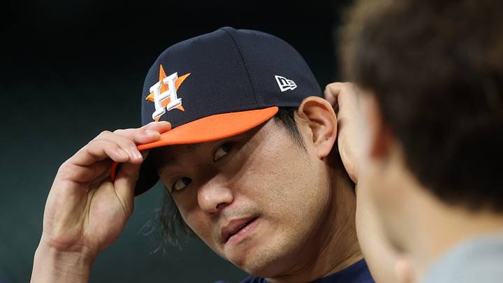 Houston Astros pitcher Tatsuya Imai (45).  Mandatory Credit: Troy Taormina-Imagn Images