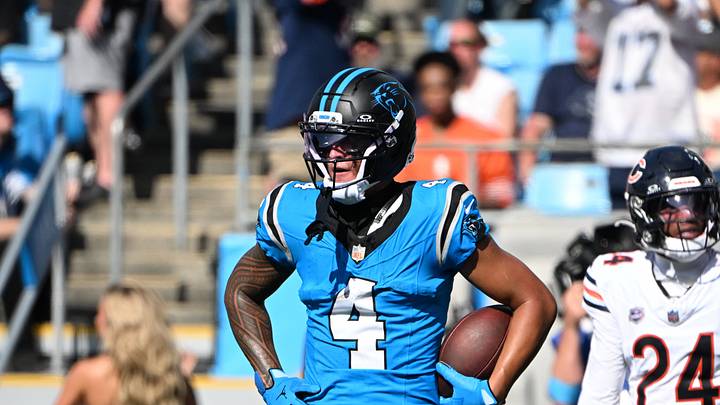 Sep 13, 2026; Charlotte, North Carolina, USA; Carolina Panthers wide receiver Tetairoa McMillan (4) on the field in the second half at Bank of America Stadium. Mandatory Credit: Bob Donnan-Imagn Images Sep 13, 2026; Charlotte, North Carolina, USA; Carolina Panthers wide receiver Tetairoa McMillan (4) on the field in the second half at Bank of America Stadium. Mandatory Credit: Bob Donnan-Imagn Images