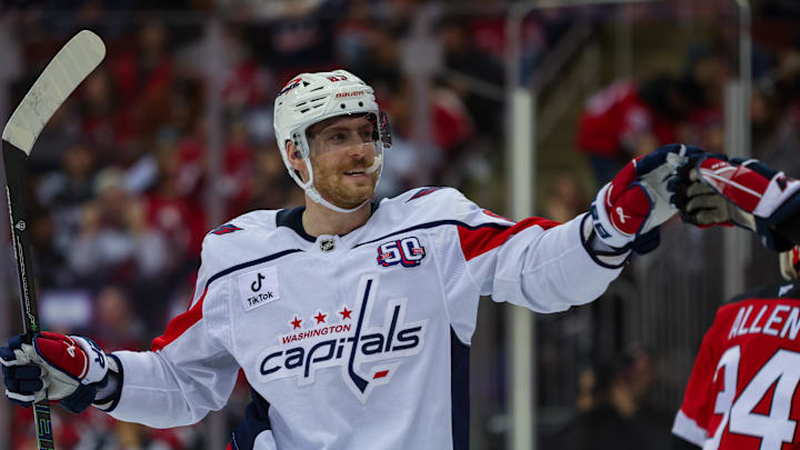 Pierre-Luc Dubois, Washington Capitals Mandatory Credit: Thomas Salus-Imagn Images