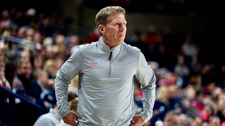 Gonzaga Bulldogs head coach Mark Few looks on against Southern Utah on Nov. 17, 2025, at the McCarthey Athletic Center in Spokane, Washington. Gonzaga Bulldogs head coach Mark Few looks on against Southern Utah on Nov. 17, 2025, at the McCarthey Athletic Center in Spokane, Washington.