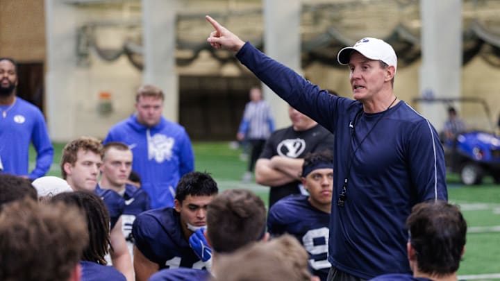 BYU defensive coordinator Jay Hill