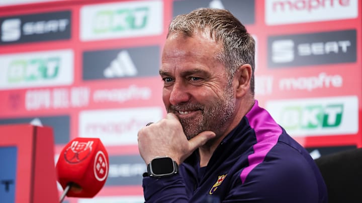 Hansi Flick Press Conference For Fc Barcelona - Copa Del Rey Hansi Flick Press Conference For Fc Barcelona - Copa Del Rey