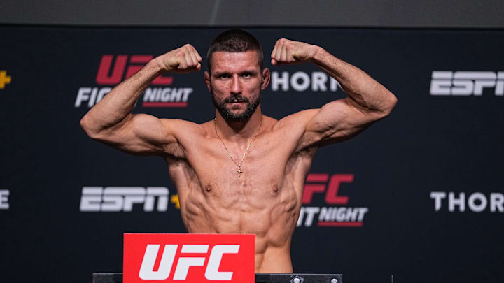 UFC Fight Night: Makhachev v Moises Weigh-in