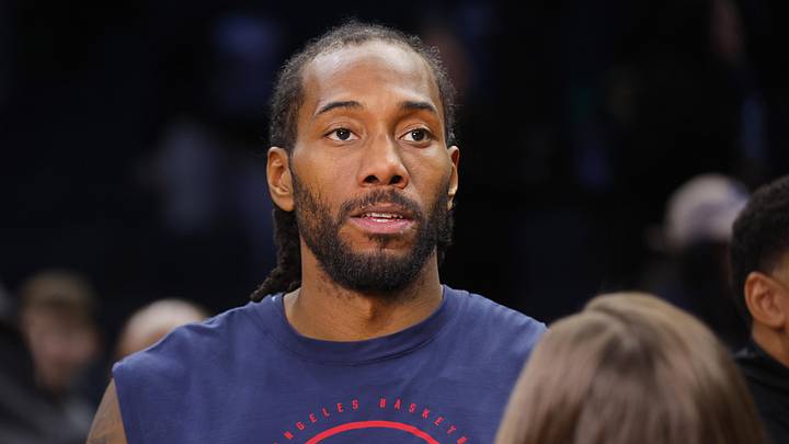 Feb 8, 2026; Minneapolis, Minnesota, USA; Los Angeles Clippers forward Kawhi Leonard (2) answers questions following the game with the Minnesota Timberwolves at Target Center. Mandatory Credit: Bruce Kluckhohn-Imagn Images Feb 8, 2026; Minneapolis, Minnesota, USA; Los Angeles Clippers forward Kawhi Leonard (2) answers questions following the game with the Minnesota Timberwolves at Target Center. Mandatory Credit: Bruce Kluckhohn-Imagn Images