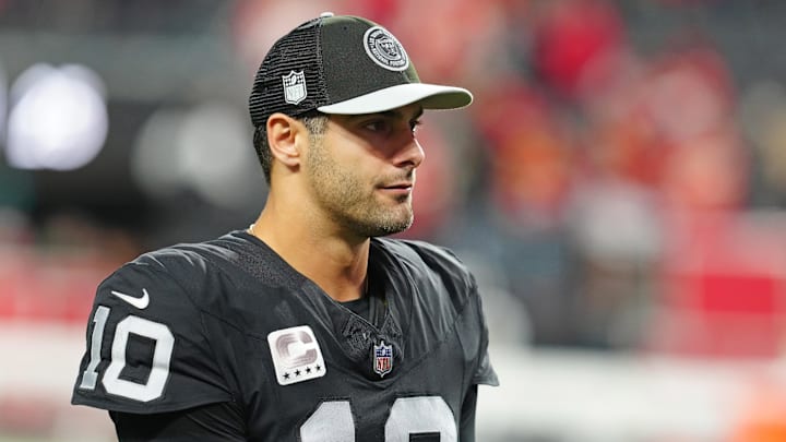 Las Vegas Raiders quarterback Jimmy Garoppolo