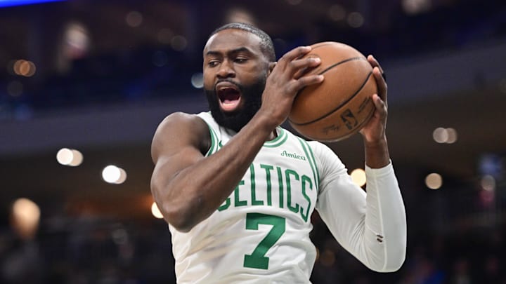 Jaylen Brown and the Celtics are home favorites against the Heat.
