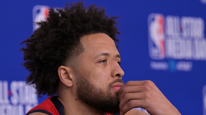 Feb 13, 2026; Inglewood, California, USA;  Team USA Stars guard Cade Cunningham (2): Jayne Kamin-Oncea-Imagn Images