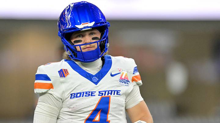 Boise State Broncos quarterback Maddux Madsen. Boise State Broncos quarterback Maddux Madsen.