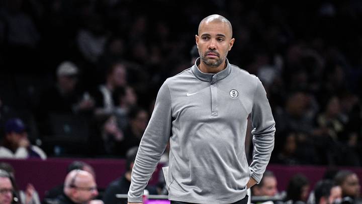 Mar 29, 2026; Brooklyn, New York, USA; Brooklyn Nets head coach Jordi Fernandez during a timeout in the first half against the Sacramento Kings at Barclays Center. Mandatory Credit: John Jones-Imagn Images Mar 29, 2026; Brooklyn, New York, USA; Brooklyn Nets head coach Jordi Fernandez during a timeout in the first half against the Sacramento Kings at Barclays Center. Mandatory Credit: John Jones-Imagn Images