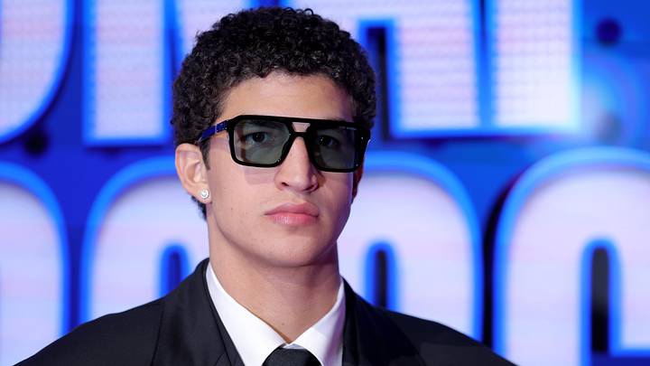 Jun 23, 2026; New York, NY, USA; Draft prospect Karim Lopez poses for photos on the red carpet before the 2026 NBA draft at Barclays Center. Mandatory Credit: Brad Penner-Imagn Images Jun 23, 2026; New York, NY, USA; Draft prospect Karim Lopez poses for photos on the red carpet before the 2026 NBA draft at Barclays Center. Mandatory Credit: Brad Penner-Imagn Images