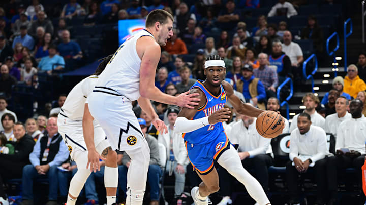 Nikola Jokic, Denver Nuggets and Shai Gilgeous-Alexander, Oklahoma City Thunder