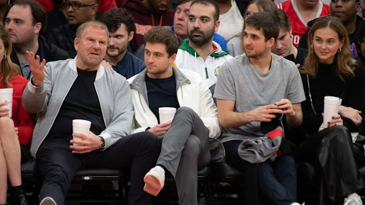 Celebrities Attend Atlanta Hawks v Houston Rockets