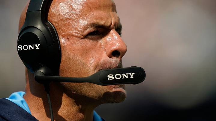 Tennessee Titans coach Robert Saleh studies the field during the fourth quarter against the Philadelphia Eagles at Nissan Stadium in Nashville, Tenn., Sunday, Sept. 20, 2026. Tennessee Titans coach Robert Saleh studies the field during the fourth quarter against the Philadelphia Eagles at Nissan Stadium in Nashville, Tenn., Sunday, Sept. 20, 2026.