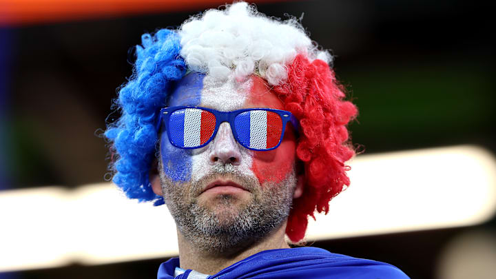 Les supporters Français sont présents pour le match face au Danemark