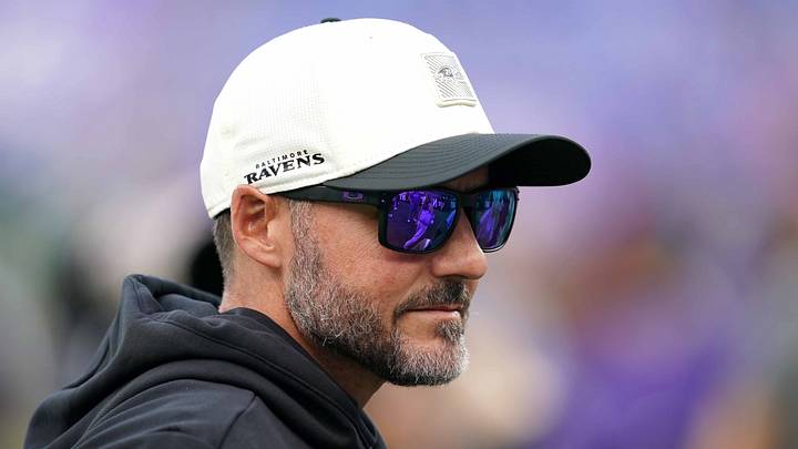 Aug 15, 2026; Baltimore, Maryland, USA; Baltimore Ravens head coach Jesse Minter prior to the game against the Philadelphia Eagles at M&T Bank Stadium. Mandatory Credit: Mitch Stringer-Imagn Images Aug 15, 2026; Baltimore, Maryland, USA; Baltimore Ravens head coach Jesse Minter prior to the game against the Philadelphia Eagles at M&T Bank Stadium. Mandatory Credit: Mitch Stringer-Imagn Images