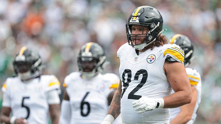 Sep 7, 2025; East Rutherford, New Jersey, USA; Pittsburgh Steelers defensive tackle Isaiahh Loudermilk (92) in action during the game against the New York Jets at MetLife Stadium. Mandatory Credit: Vincent Carchietta-Imagn Images