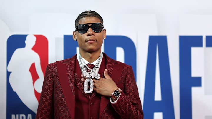 Jeremiah Fears at the 2025 NBA Draft - Round One